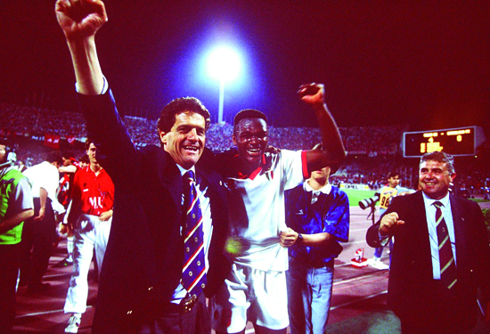 FUSSBALL: CHAMPIONS LEAGUE 93/94, AC MAILAND
