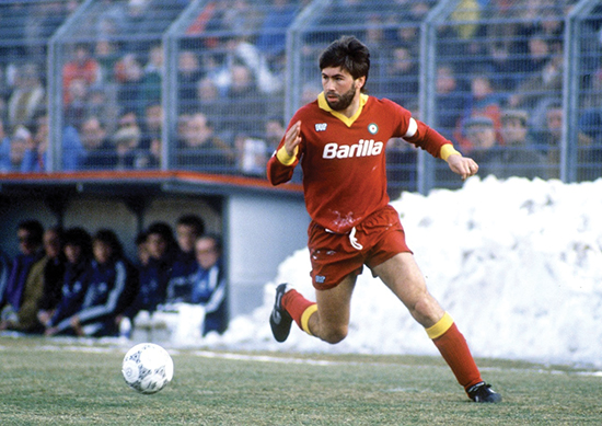 Ancelotti opplevde sin første store suksess i Roma da de vant Scudetto i 1983.