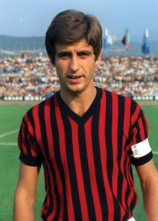 Gianni Rivera var et av Italias beste eksempler på den klassiske trequartista-rollen. ‘Gullgutten’ herjet på AC Milans midtbane på 60- og 70-tallet, men var alltid omstridt på grunn av sin mangel på defensiv arbeidskraft.