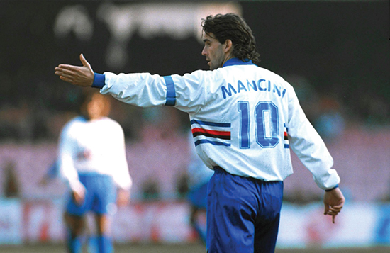 Roberto Mancini var en trequartista i sin tid som spiller, og skrev om rollen da han leverte sin hovedoppgave på Coverciano.