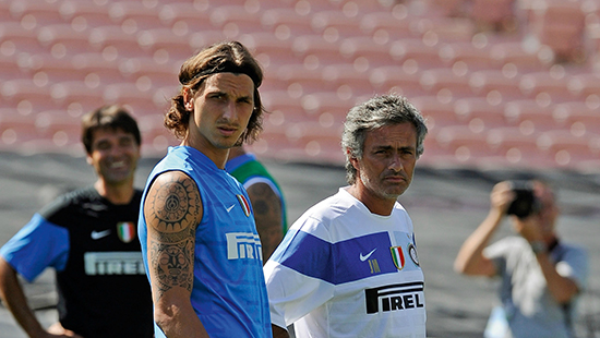Mourinho fikk mye ut av Zlatan Ibrahimović da Inter vant Serie A i 2009. Svensken ble imponert av portugiserens harde arbeid og emosjonelle motivasjonsmetoder.