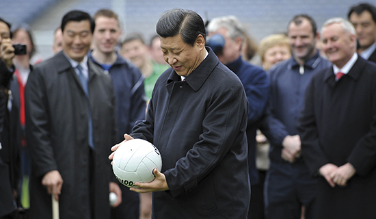 Dublin, Ireland. 19th February 2012 -- File image: The new General Secretary of the Communist Party of China, Xi Jinping, pictured during his visit to Ireland in February 2012. -- File Images: Xi Jinping became China's new leader, as he replaced Hu Jintao as General Secretary of the Communist Party in China's once-in-a-decade leadership change. Images from February 2012.
